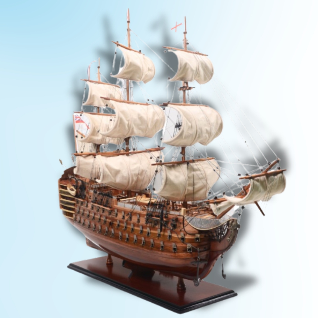 Olśniewający model żaglowca HMS Victory